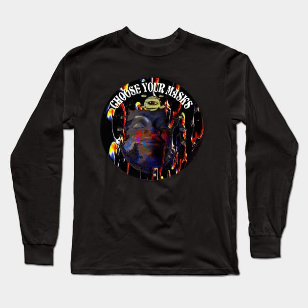 Choose Your Masks (space elf ) Long Sleeve T-Shirt by Petemoyes